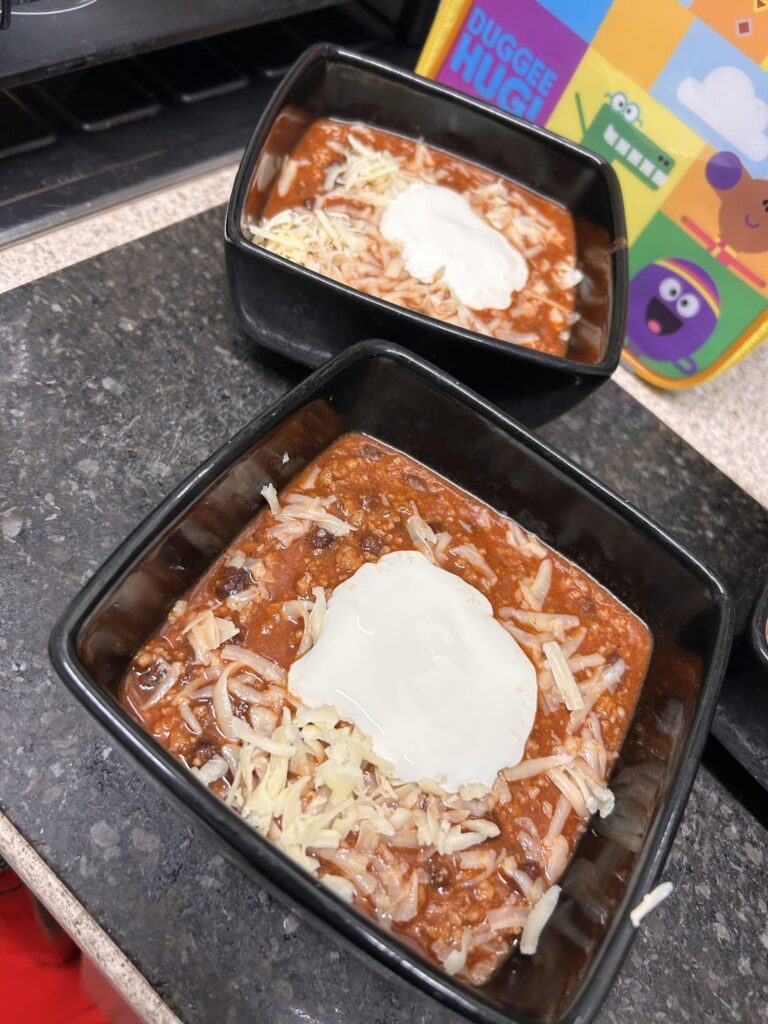 Mexican style pork nachos rapidos ~ with cheese and soured cream