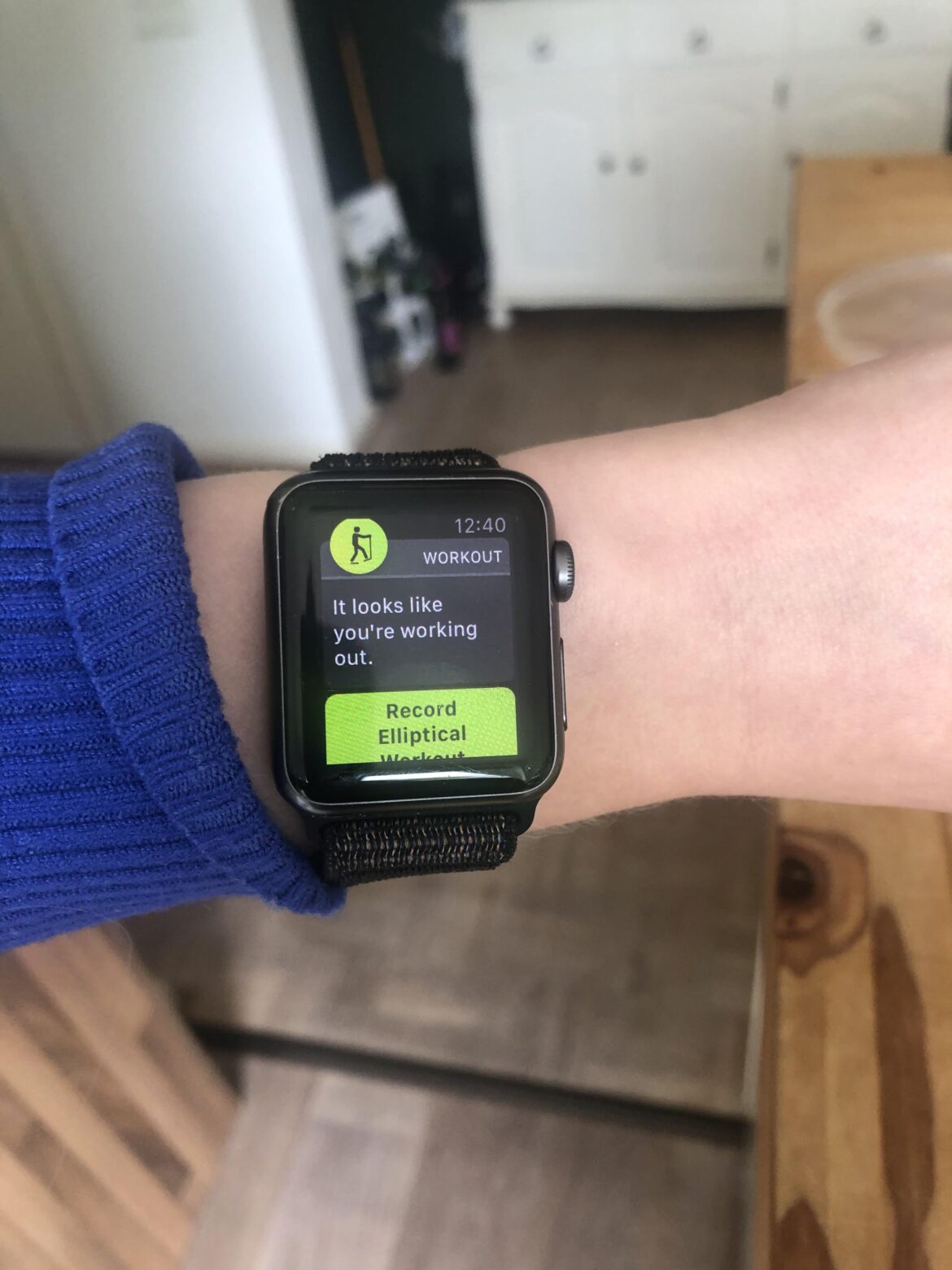 Got this message while kneading bread