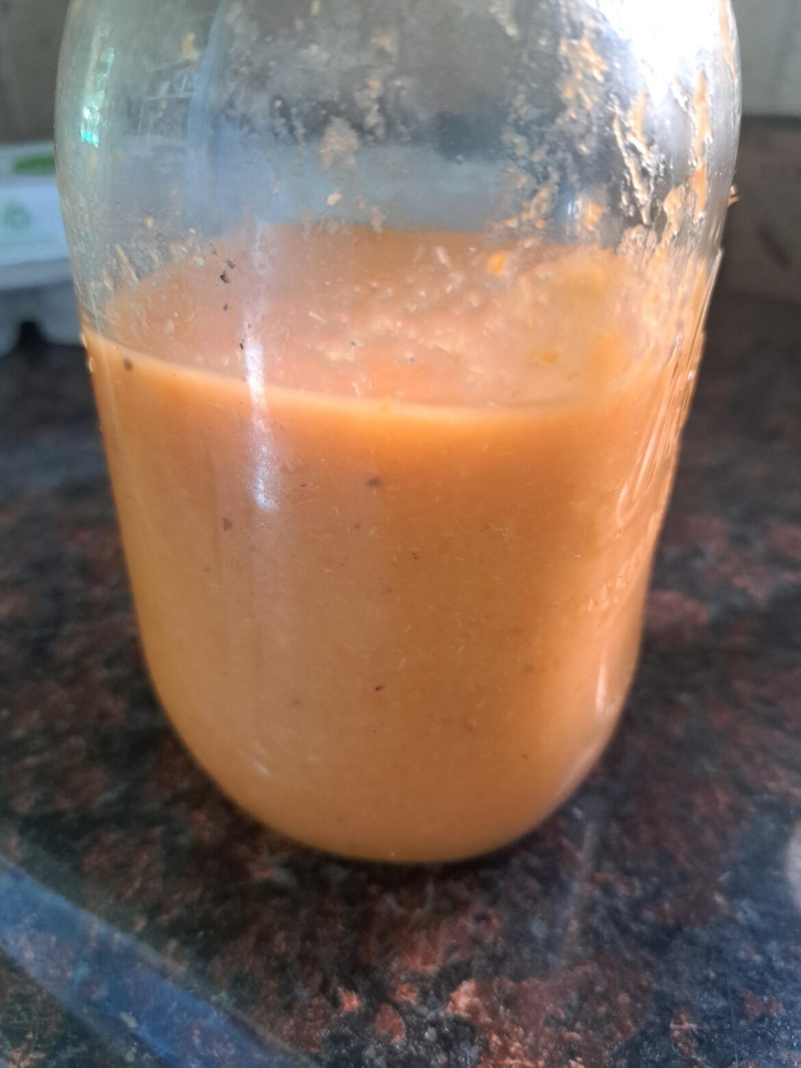 Fermented rhubarb habanero sauce that I was supposed to post an update for weeks ago but life. Breakdown in thecomments.