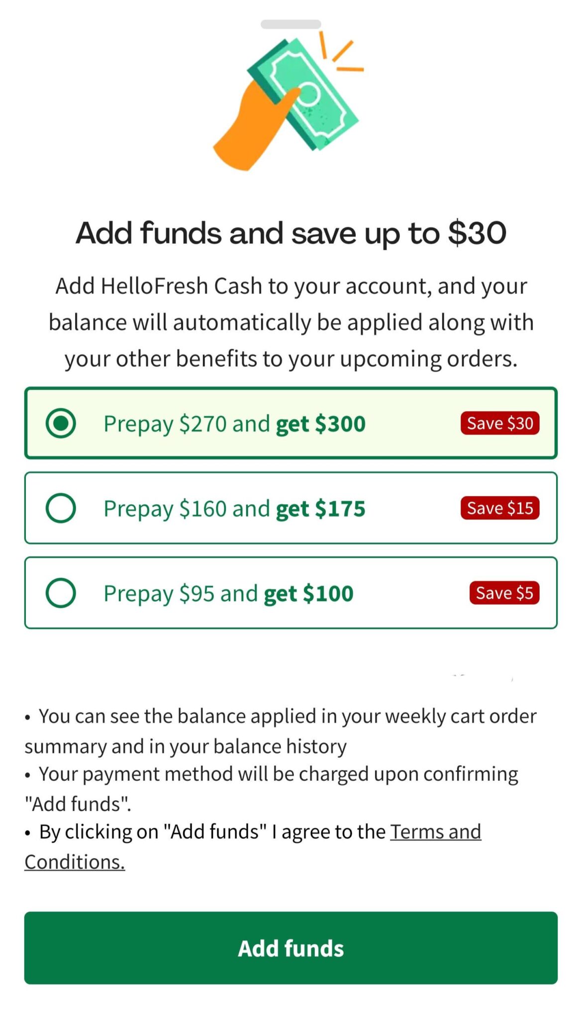 Any downsides of Hellofresh Cash?