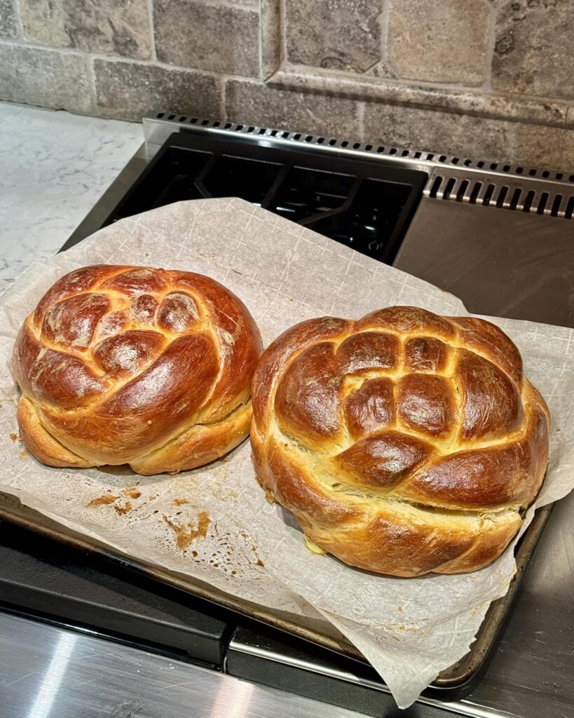 Never baked bread before, did round challah for the holiday