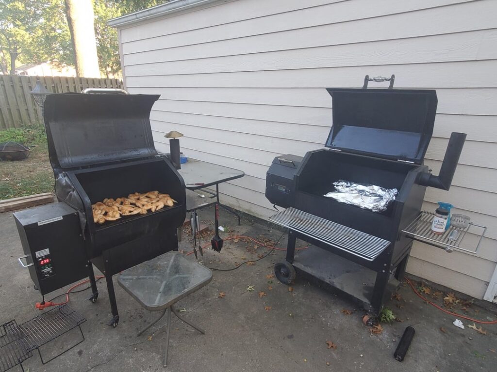 Had the outdoor kitchen firing on all grills last weekend