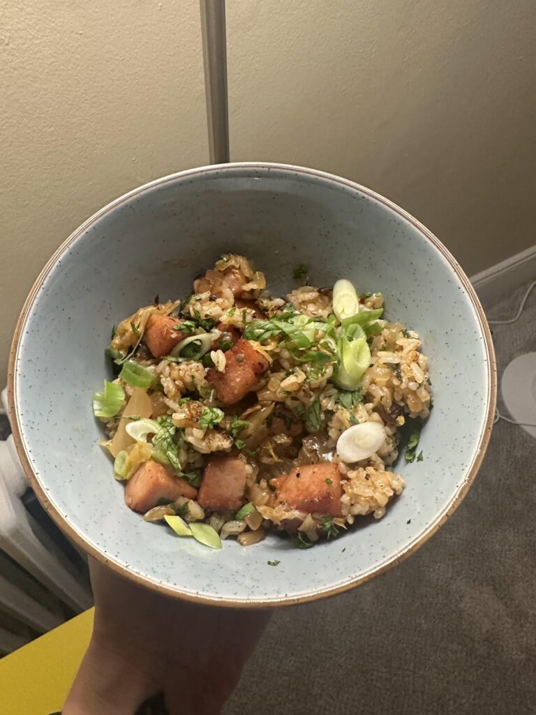 i made kenji’s kimchi & spam fried rice