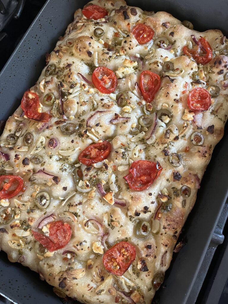 First sourdough focaccia 😚🤌