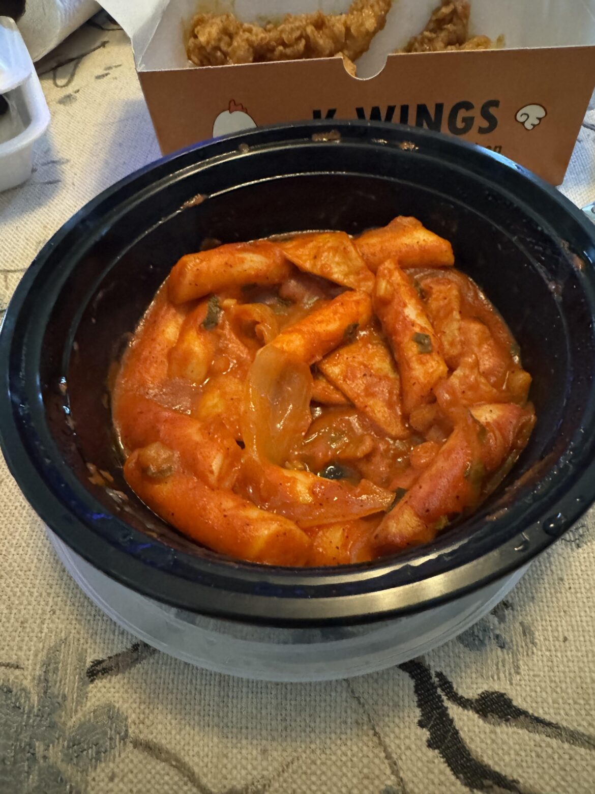 From a restaurant - tteokbokki by