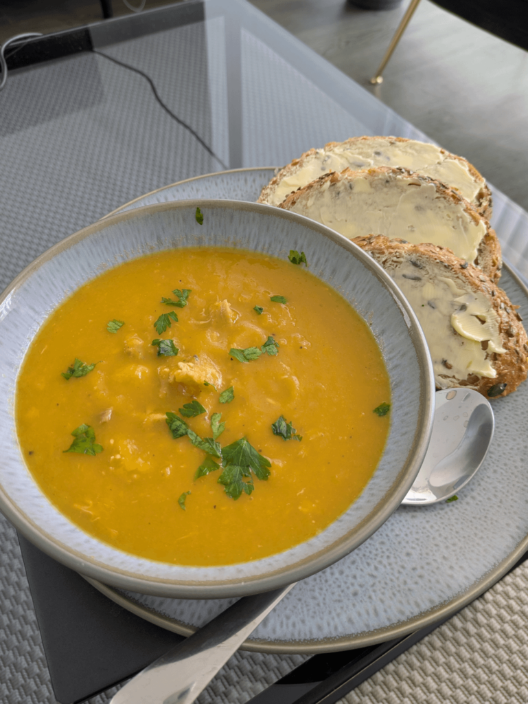 Chicken and vegetable soup