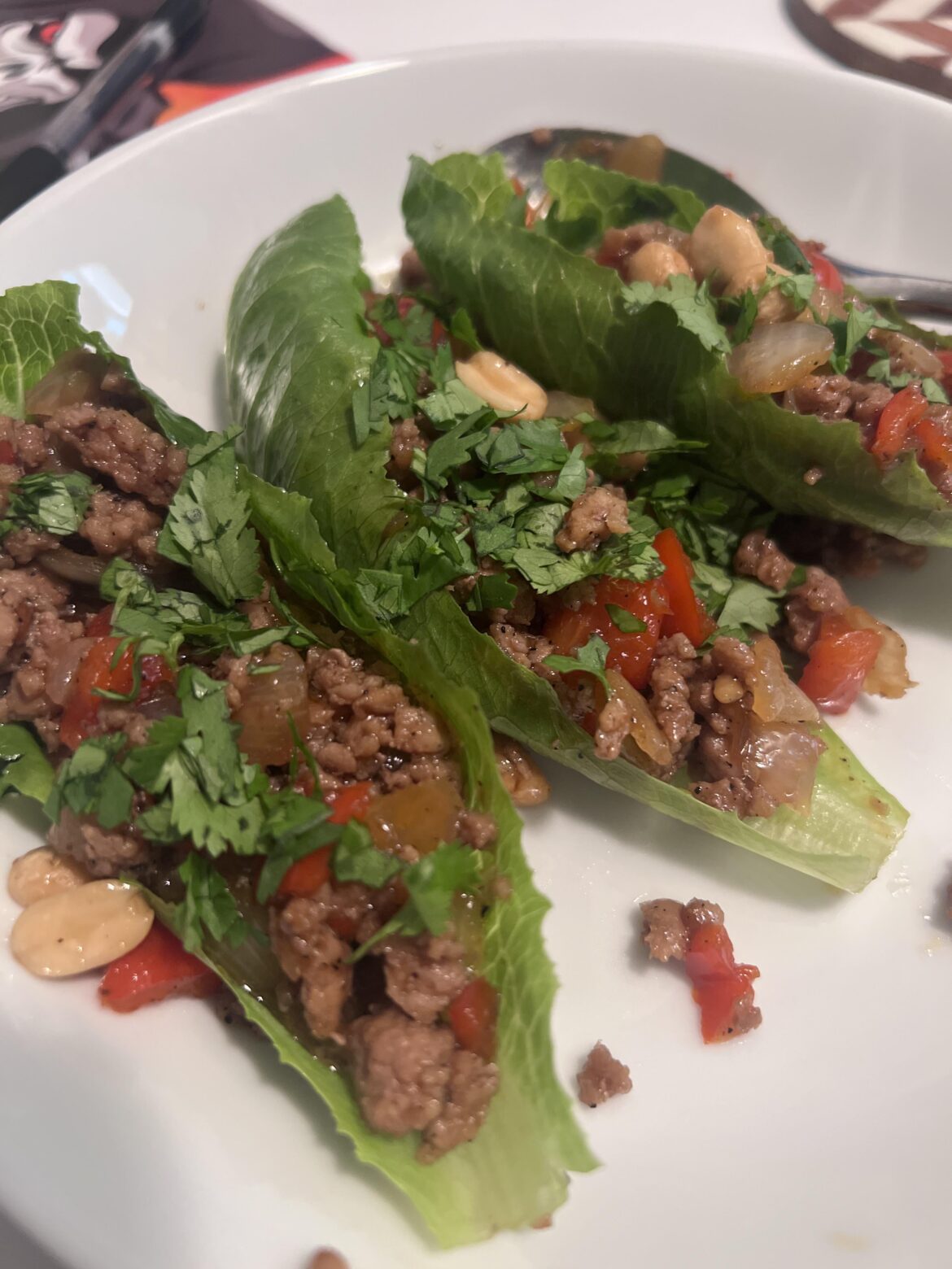 Sweet chili turkey lettuce wraps