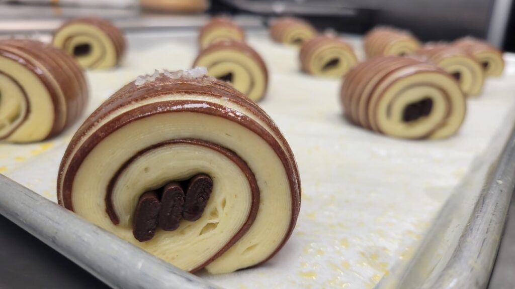Chocolate Croissant, this time with a crumb shot!