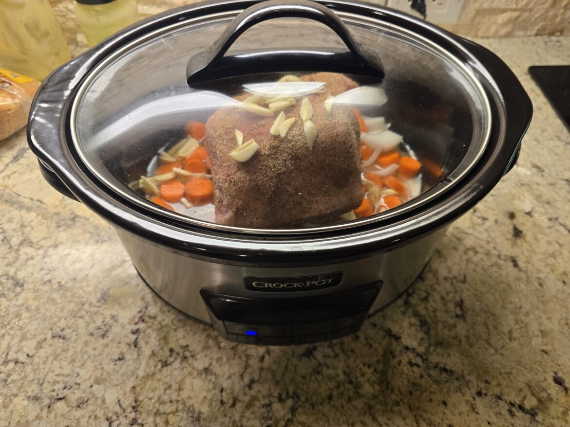 How forgiving are crockpots? Went to check on my pork roast and saw the power had flickered, turning the crockpot off