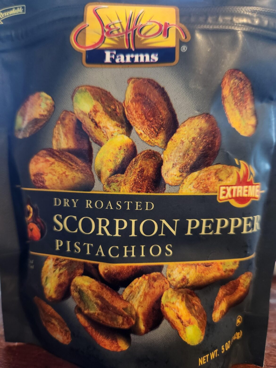 These scorpion pistachios are not bad. Decent heat too.