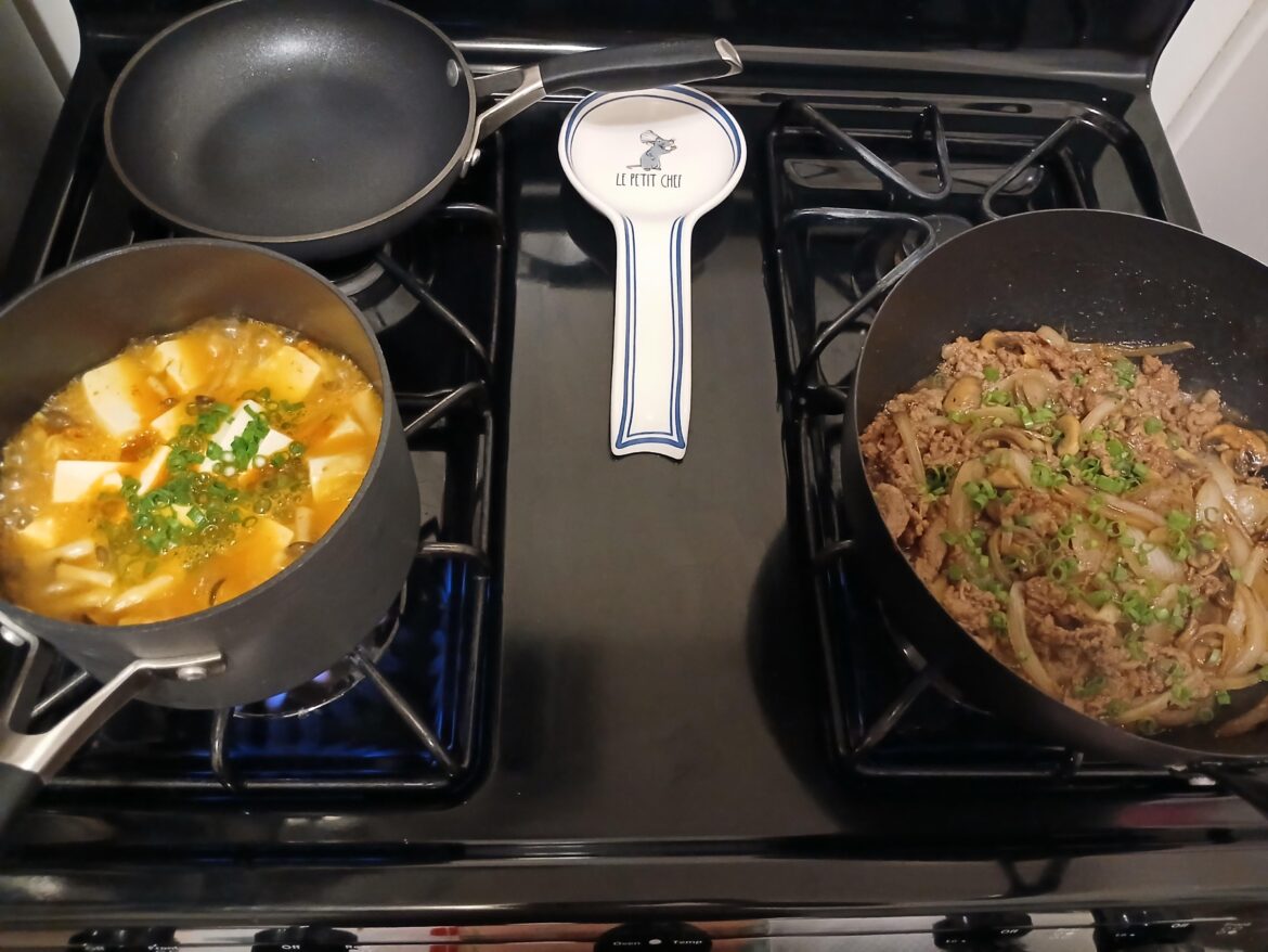 Bulgogi with tofu soup