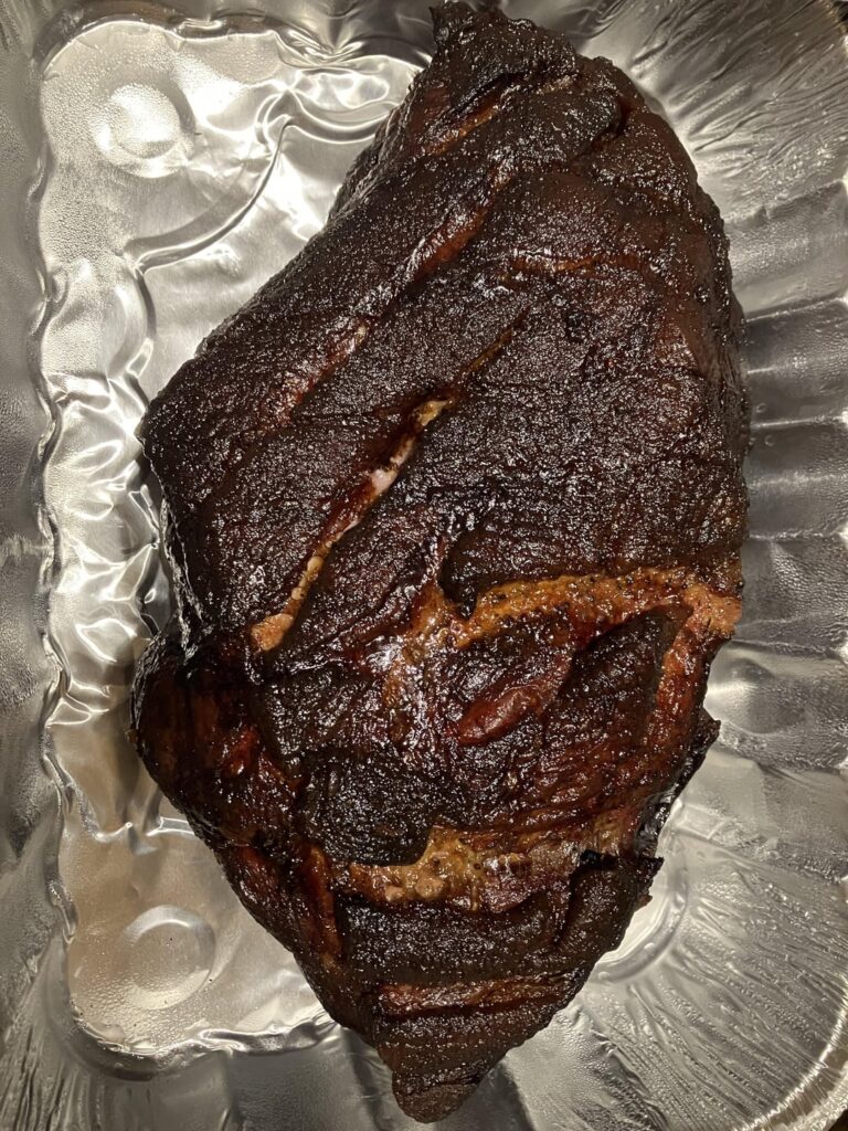 1st pork shoulder. Thanks for the archive of advice here.
