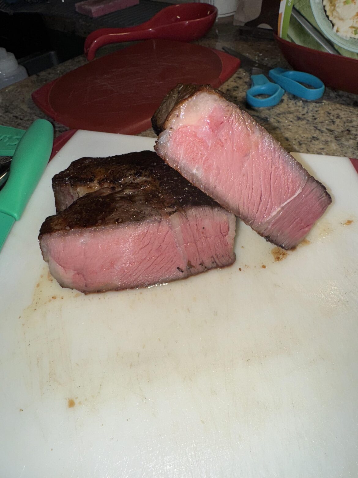 I've gotta stop cutting my steaks so thick