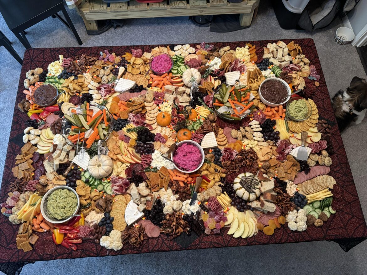 Massive grazing table for my annual Halloween party