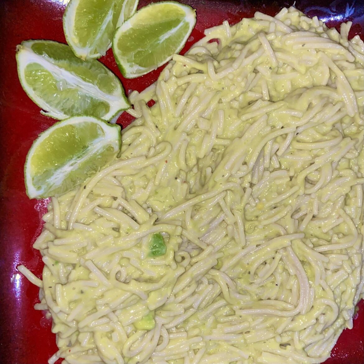 I’ll have to get a better picture of this. 😅 Avocado Pasta!! 🥑 (I’m craving this right now)