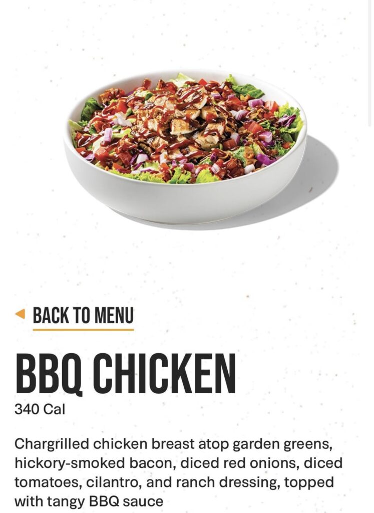 Does 340 calories for this salad seem accurate?