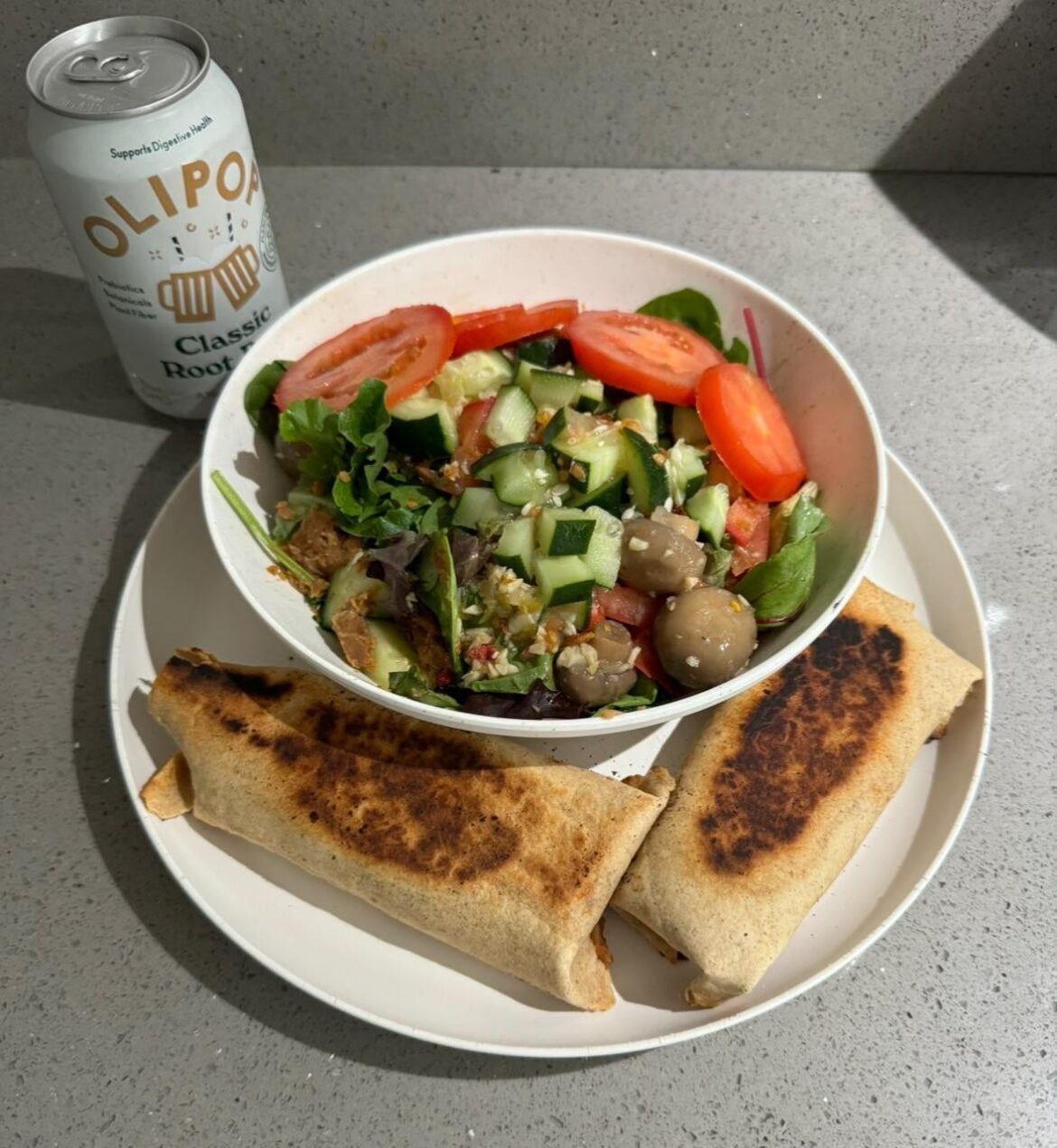 600 cal, 45g protein. Heavy & light in one meal!