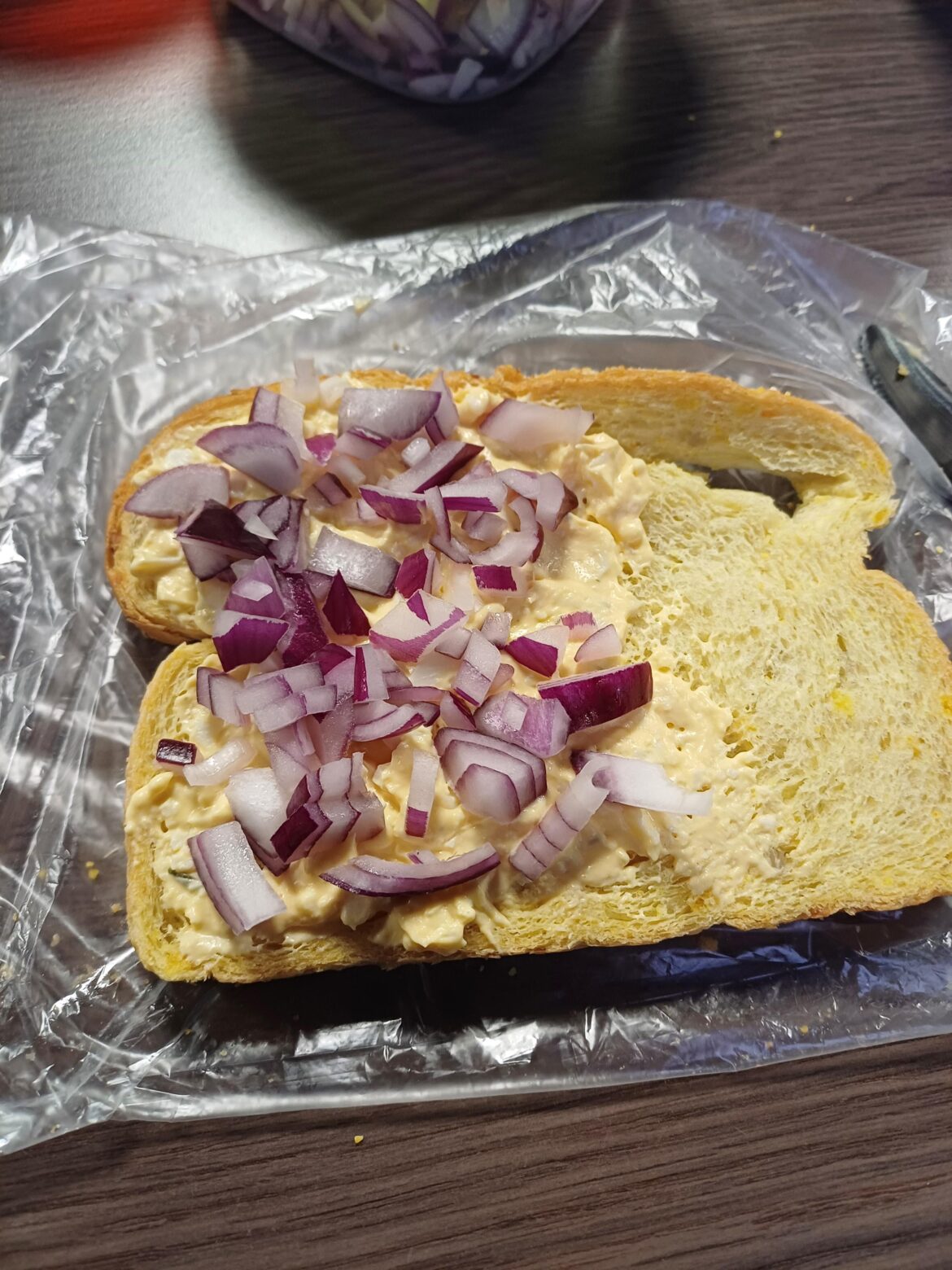 This is how I eat my egg salad