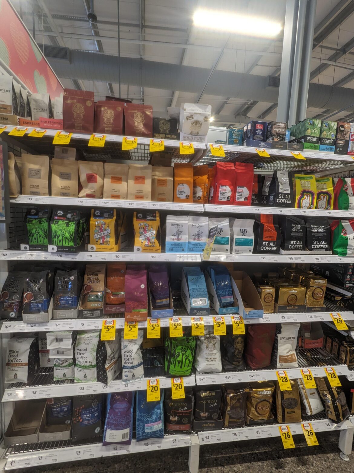 Australian supermarket coffee