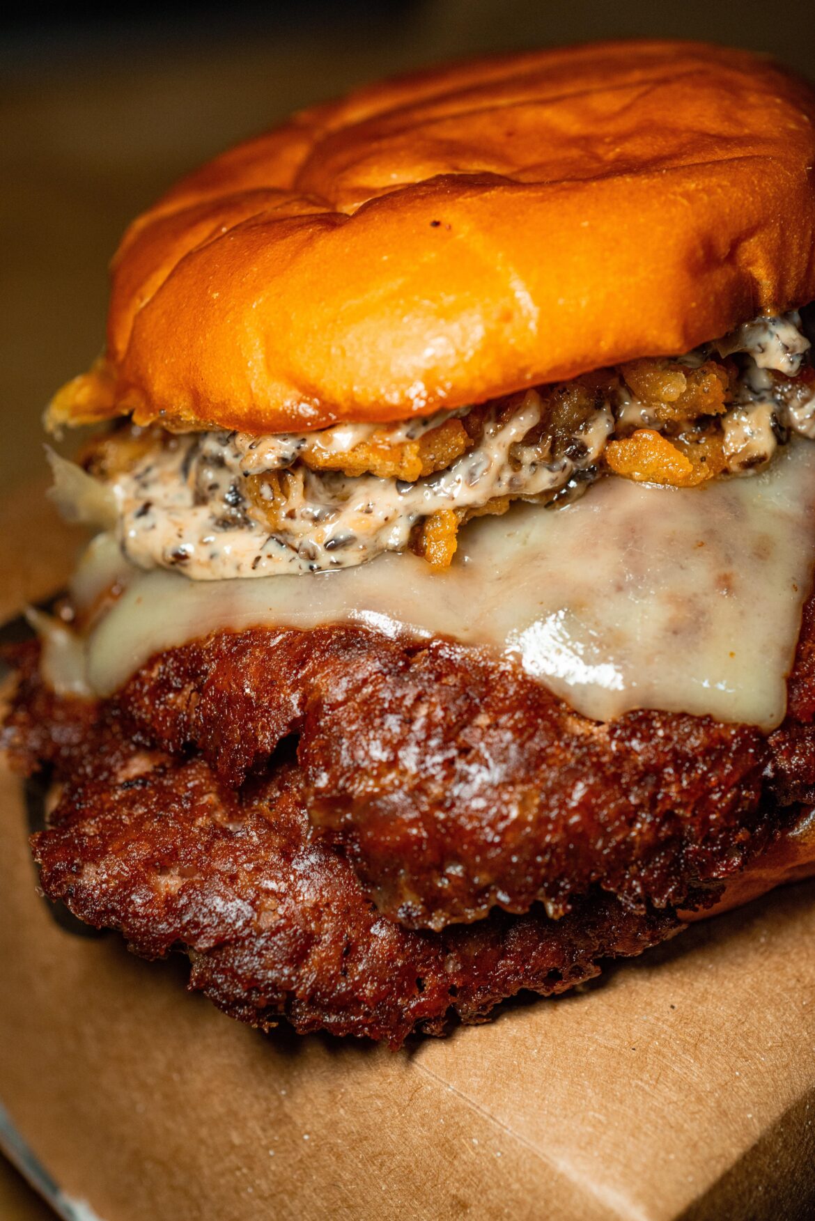 The black truffle burger from Shake Shack