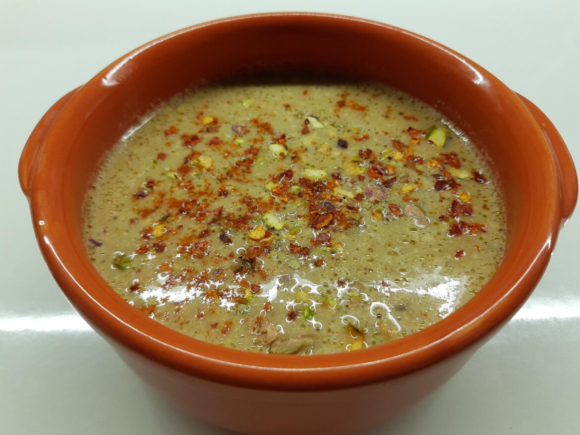 Pistachio soup