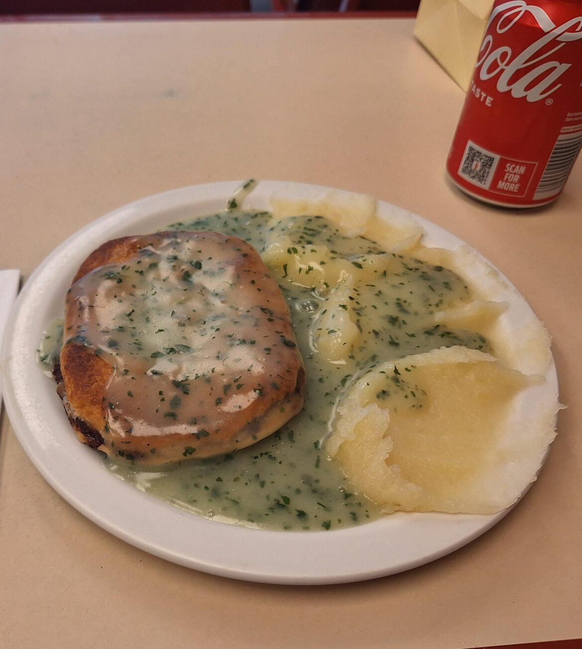 Pie, mash, and liquor from Castle's in Camden!