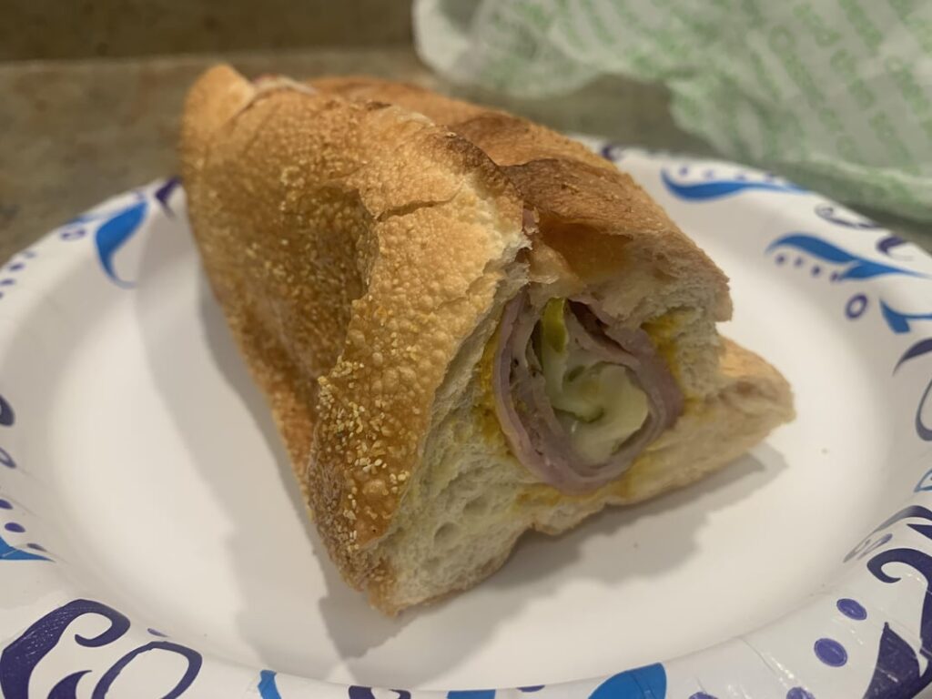 How Publix pressed my Cuban sandwich: I fixed it, before and after.