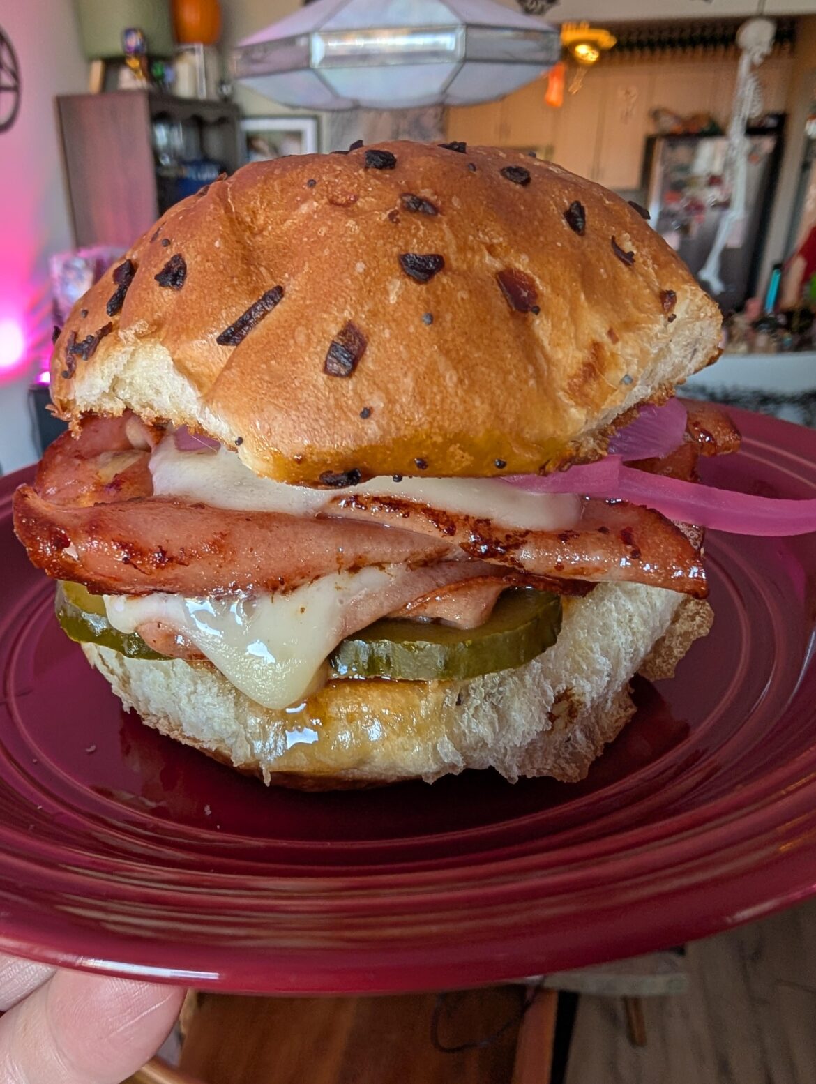 How I like my fried Mortadella sandwich How I like my fried Mortadella sandwich