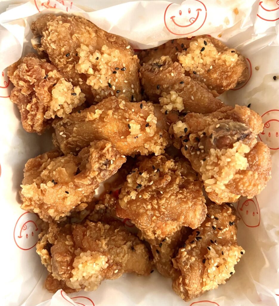 Korean fried chicken wings from Steve’s chicken in Aiea, Hawaii