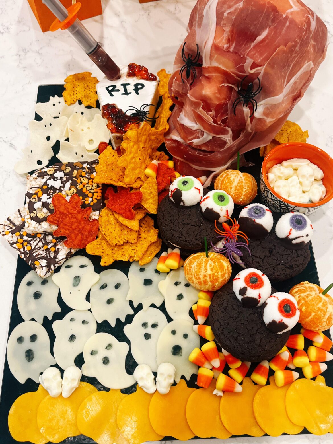 My char-BOO-terie board!