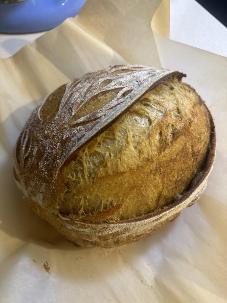 My first flavoured loaf. Pumpkin cinnamon swirl 😋