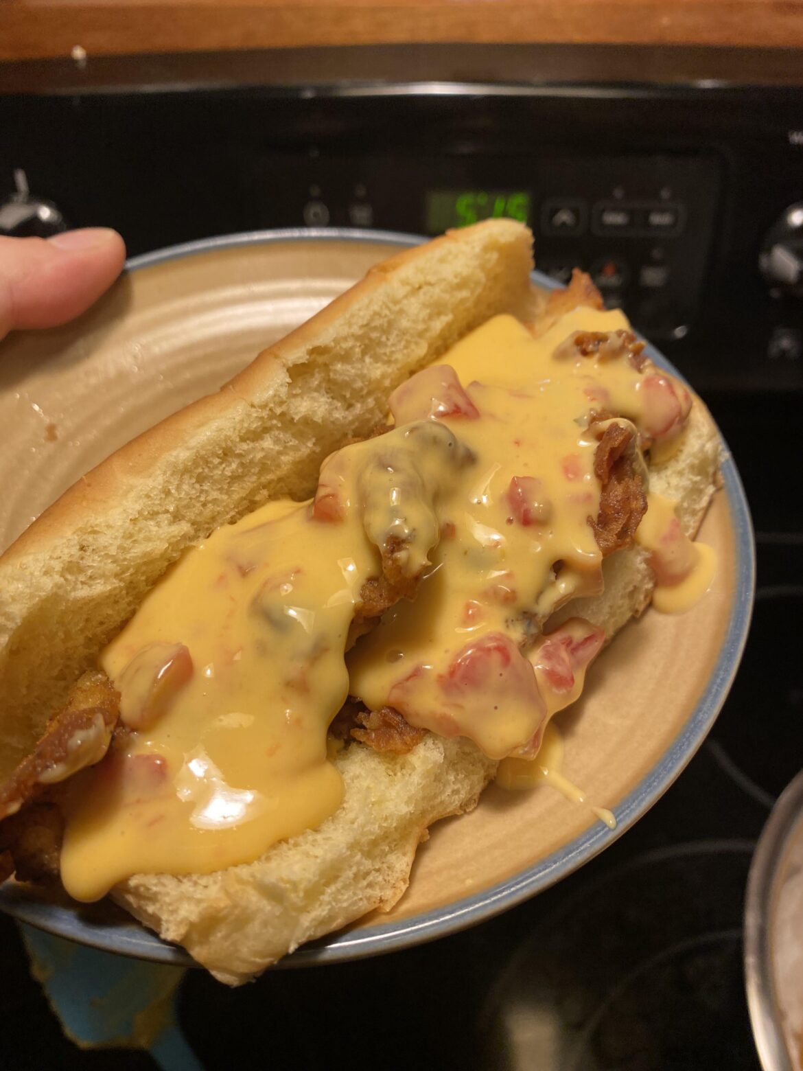 Chicken Tendy with Queso