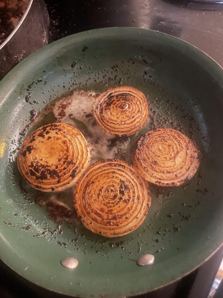 I made the tamari braised onions