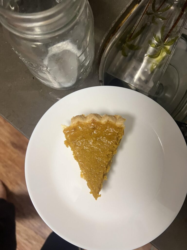 how many calories in pumpkin pie?