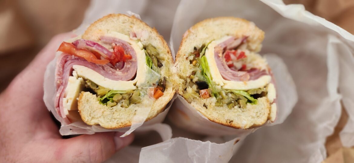 Mazzaros in St Petersburg Florida. Muffuletta