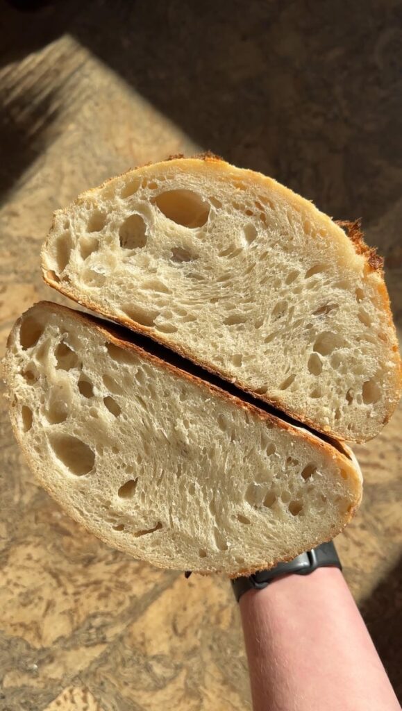 Second time baking with my wild starter - How’d I do?