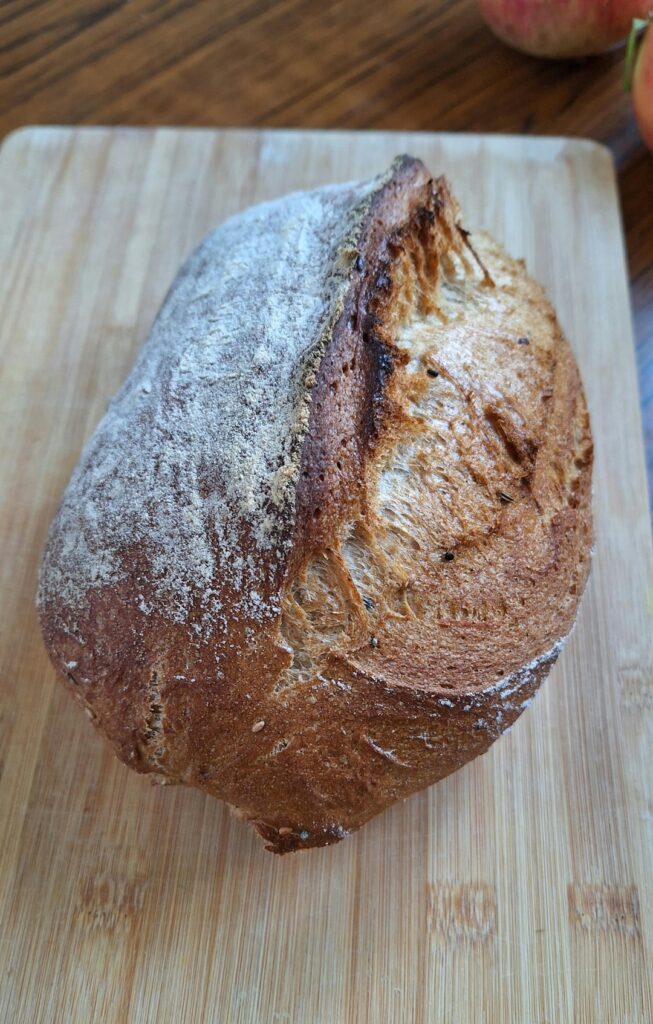 My Wife Told Me "it tastes great, but the crumb looks awful" 🥲 (I didn't use sourdough starter or poolish or anything. It's a simple semolina + cereal flour overnight dough)