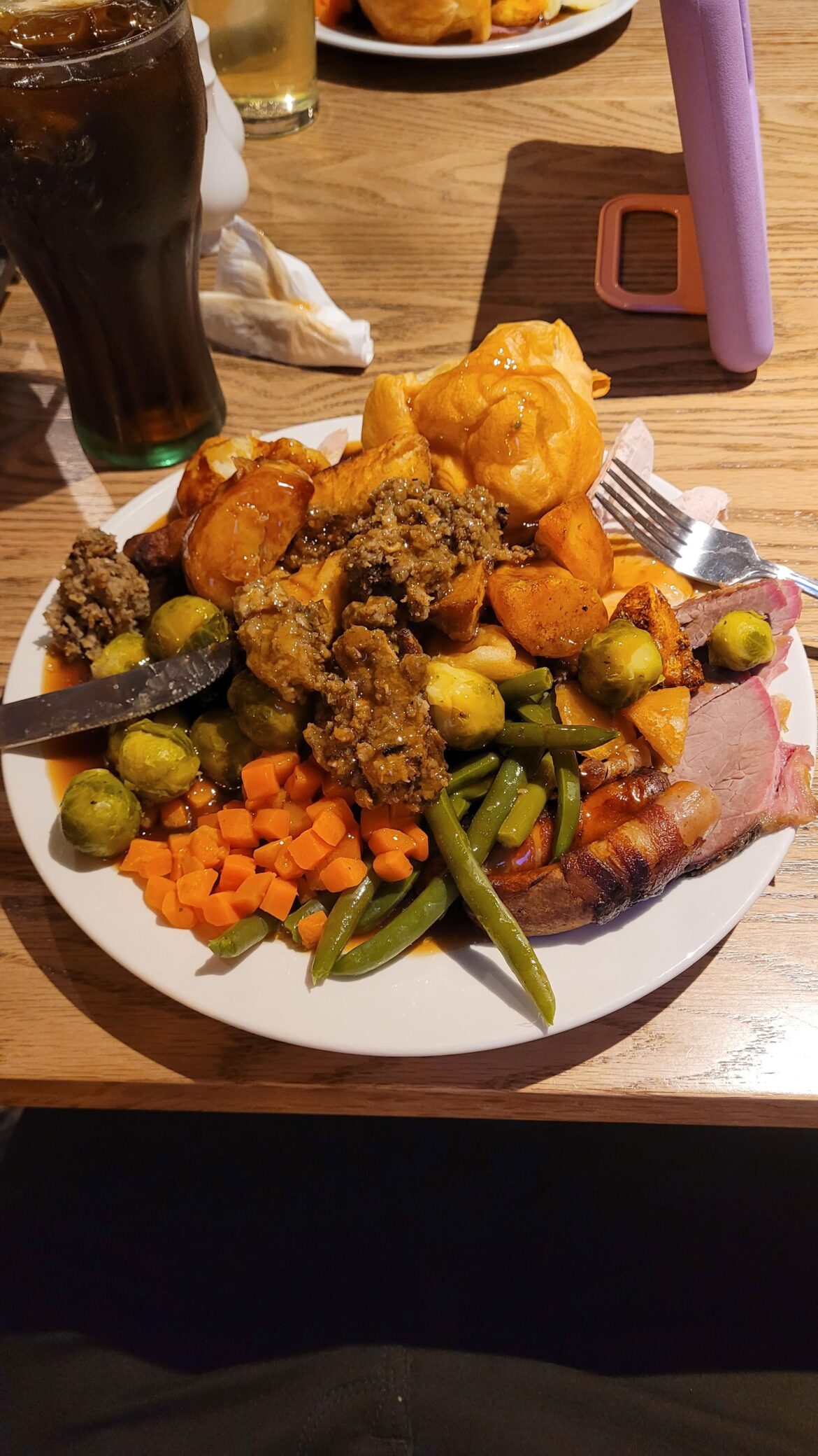 Getting my Money's worth from this £7 Carvery tonight!
