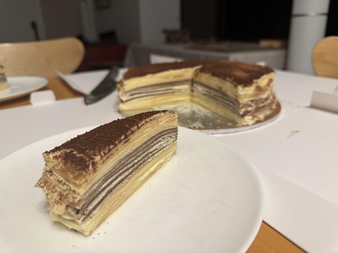 Tiramisu Crepe Cake