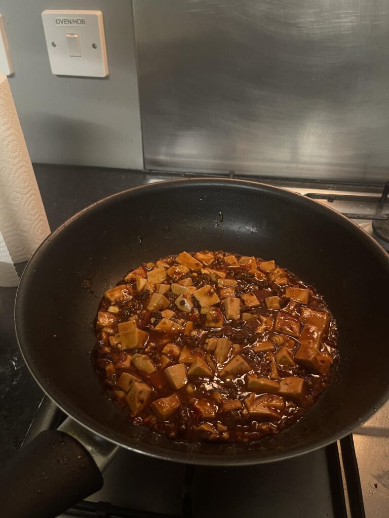 Traditional Sichuan Mapo Tofu I made in dorms