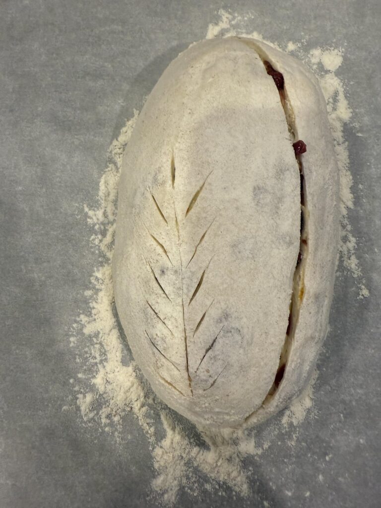 Orange cranberry sourdough