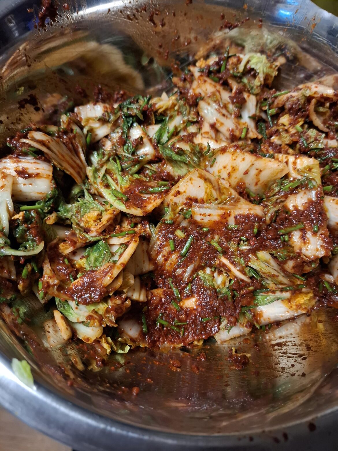 Fresh batch of kimchi! Made maangchi's recipe for the first time, couldn't use the shrimp paste cause I dont have it, what do you use to substitute it?