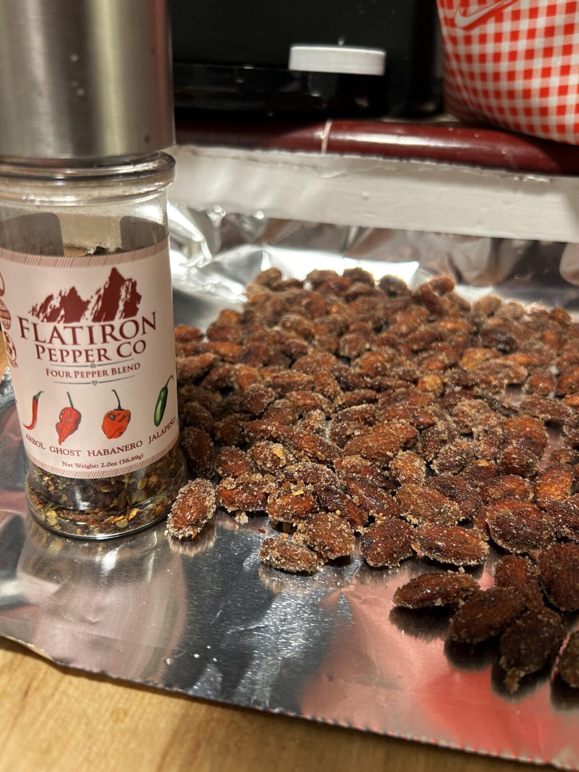 Made my own sweet & spicy almonds.