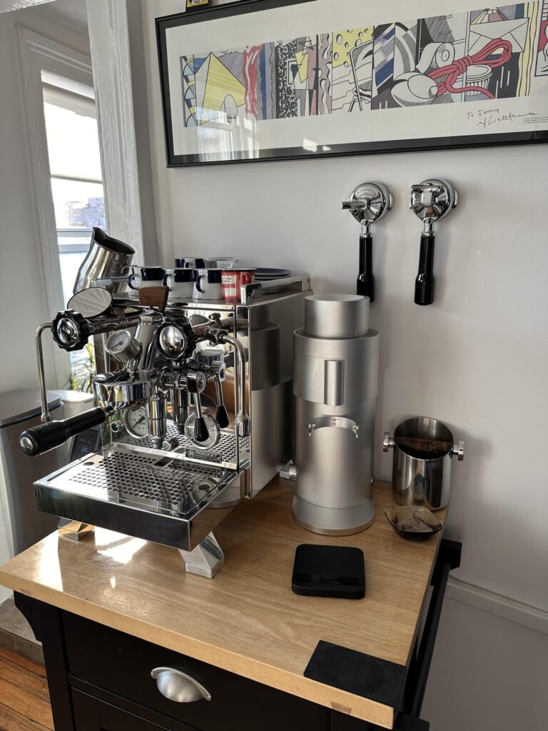 My setup: Rocket Cinquantotto and an Option O P100