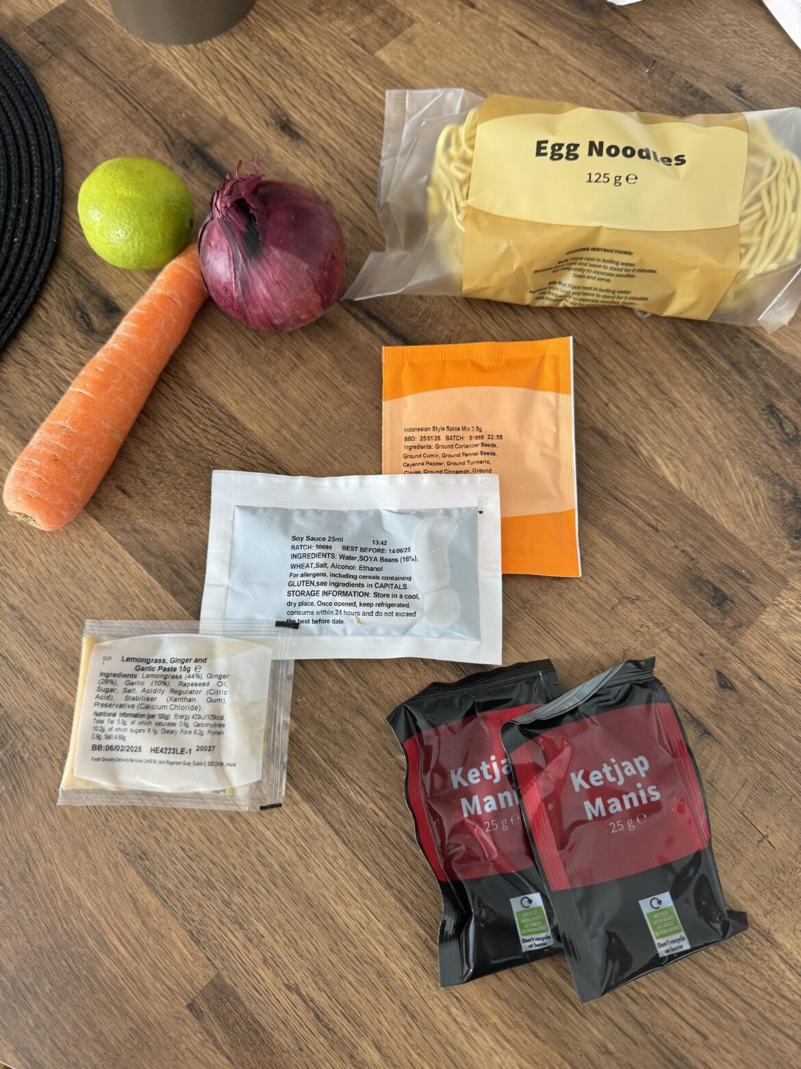 Extra bag in this weeks delivery.     What recipe are we looking at?(UK)
