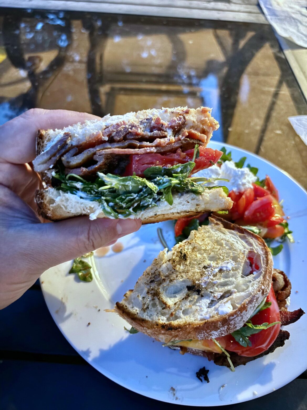 BAT: bacon, arugula, tomato