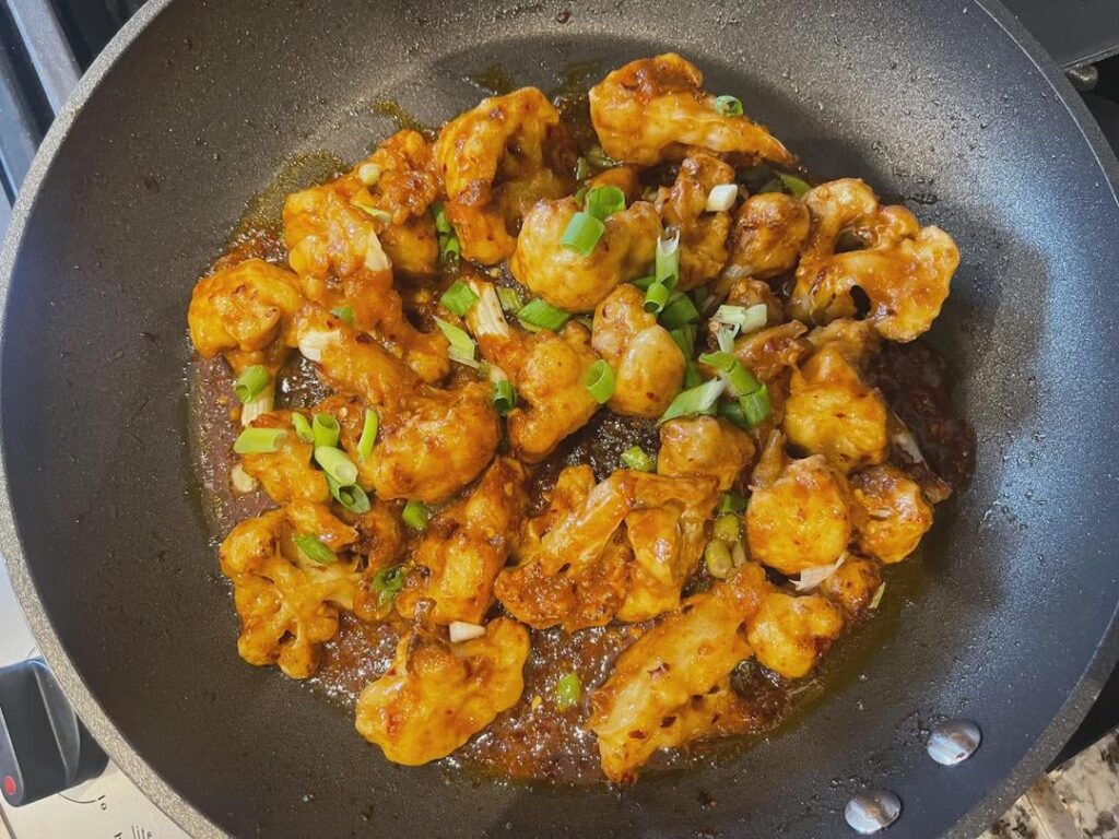 Air Fryer General Tso Cauliflower