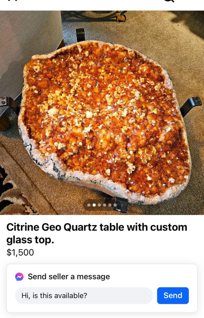 i thought this was a pizza crime but it ended up just being a chunk of citrine