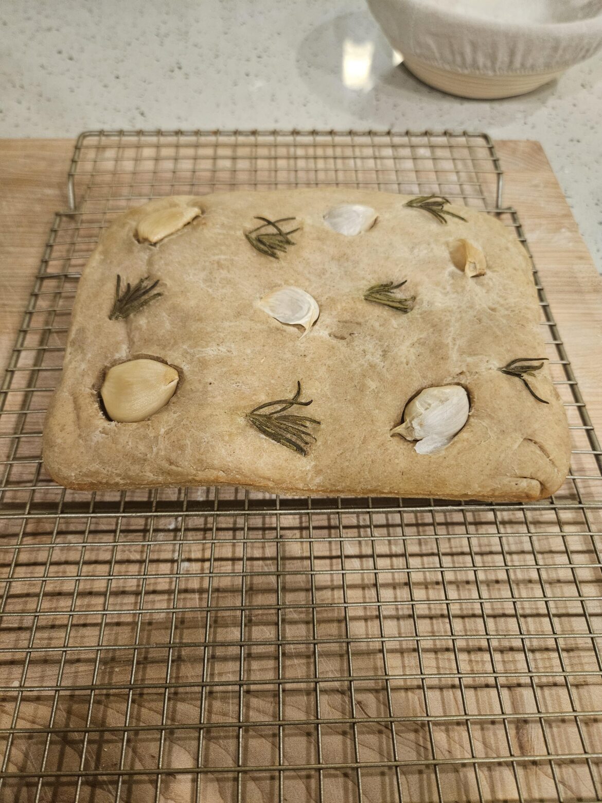 Made angry sourdough focaccia bread after my dough over-fermmented