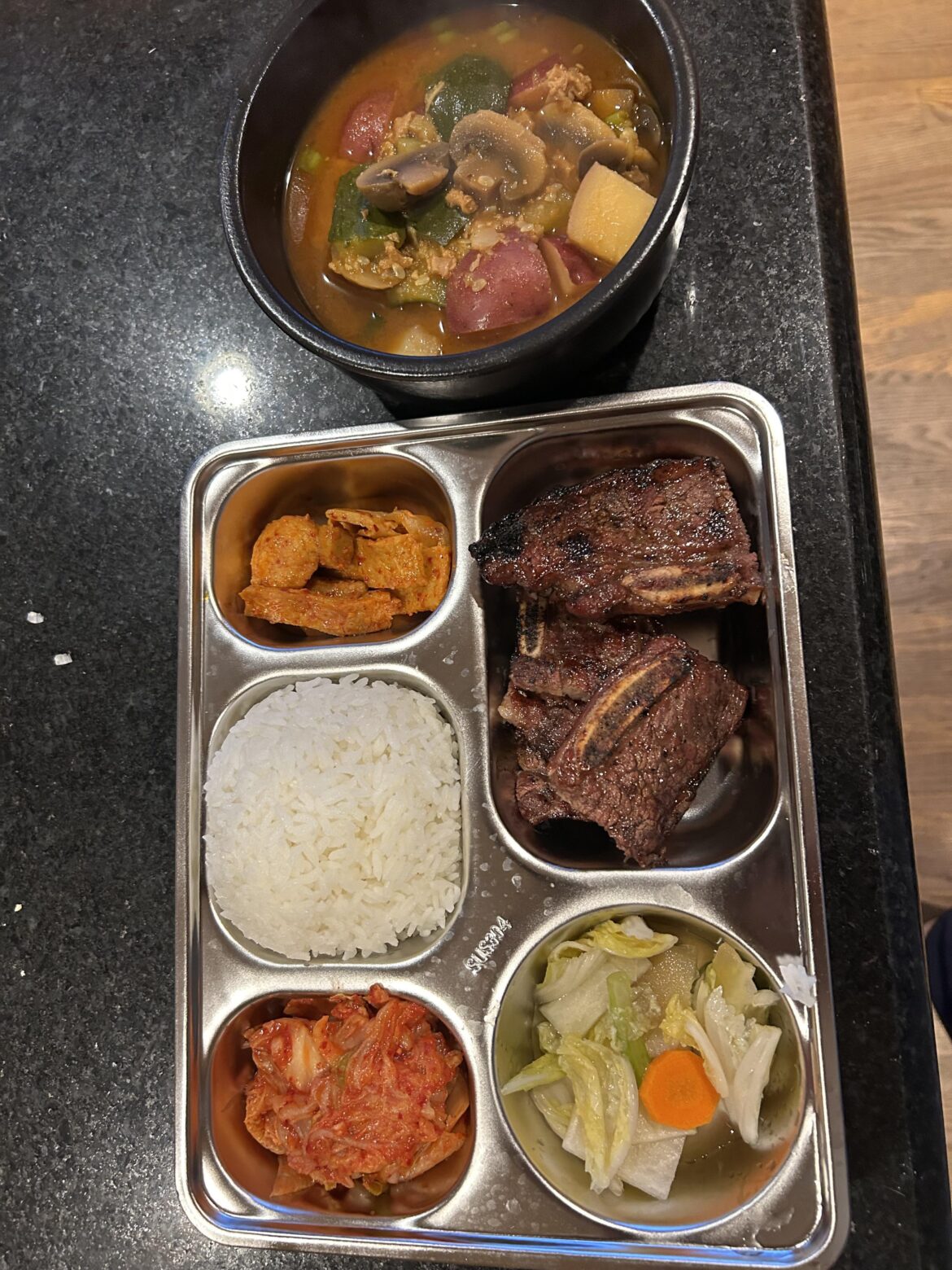 Galbi and Gochujang jjigae